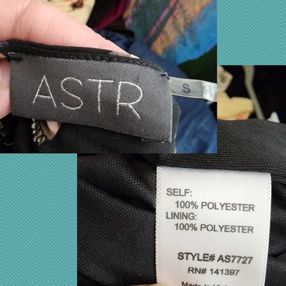 ASTR Abstract Floral Printed Side Slit Maxi Skirt - Picture 3 of 3